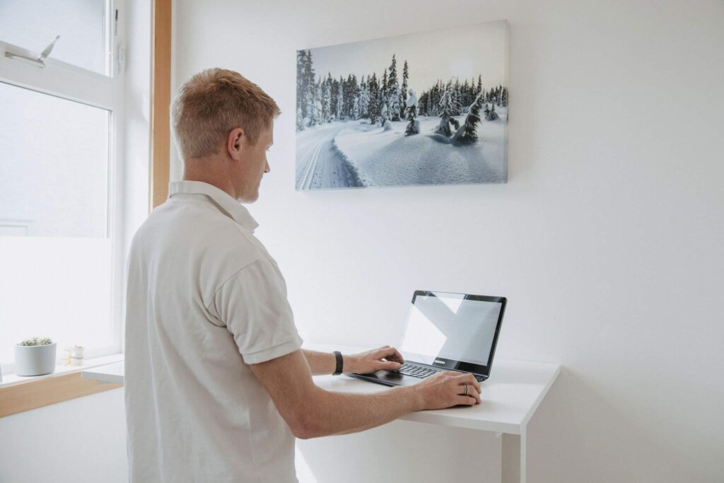 Derek trying to sit upright